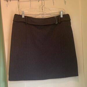 New York & Company Charcoal Mini Skirt
